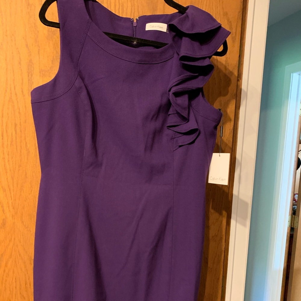 NWT Calvin Klein ruffle dress